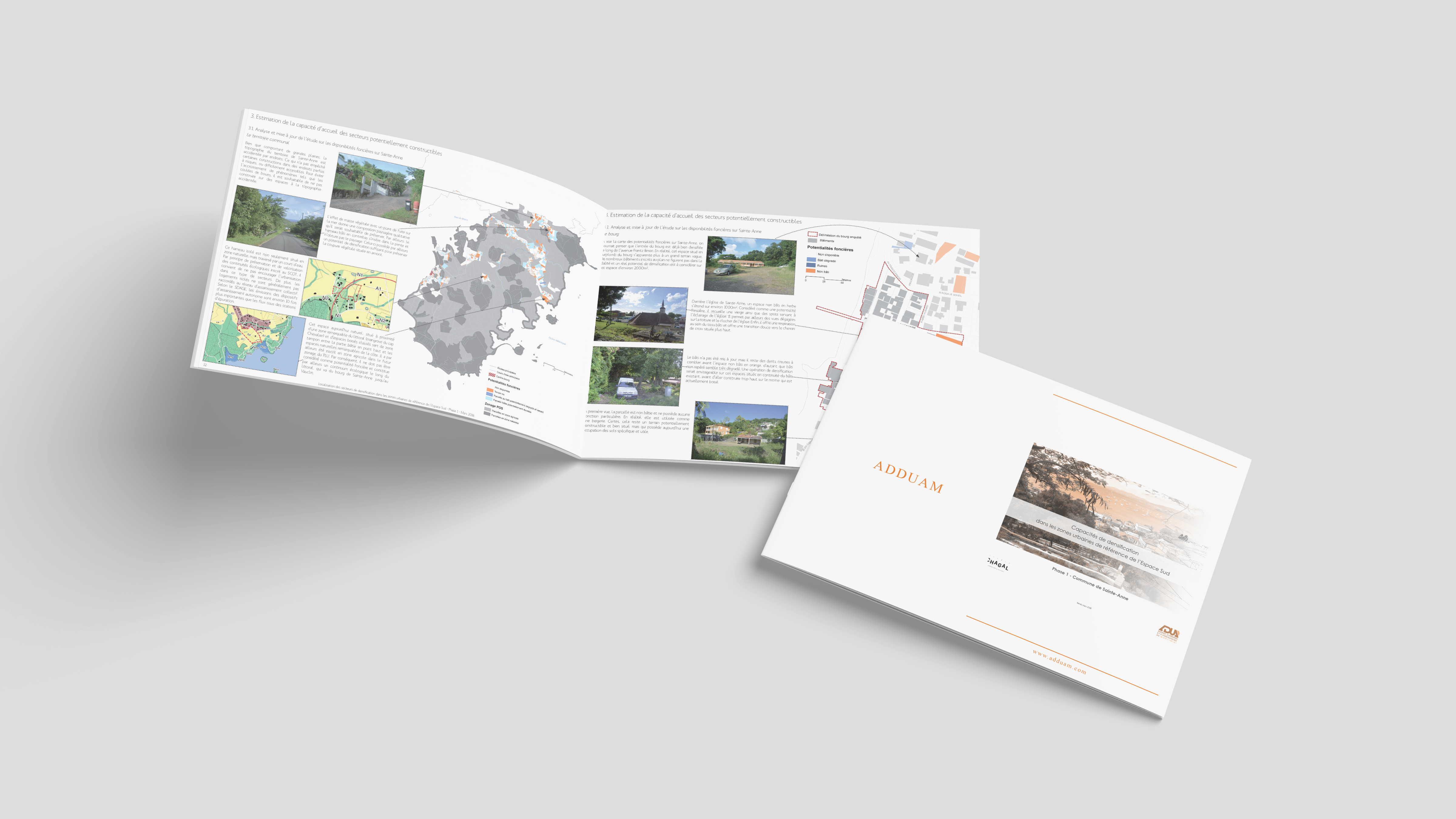 Capacité de densification dans les zones urbaines de référence de l'Espace Sud Phase 1 - Commune de Sainte-Anne